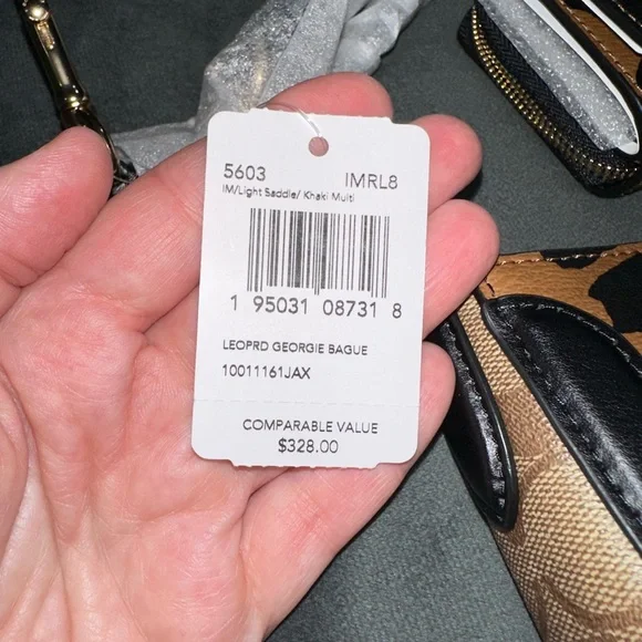 Coach LEOPARD GEORGIE handbag & wallet - Picture 13 of 14